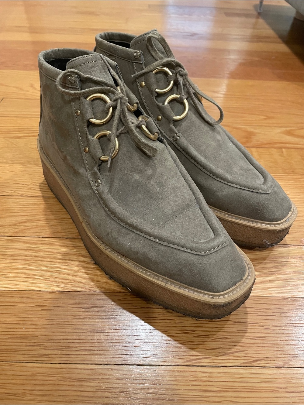 Stella McCartney suede creepers 37